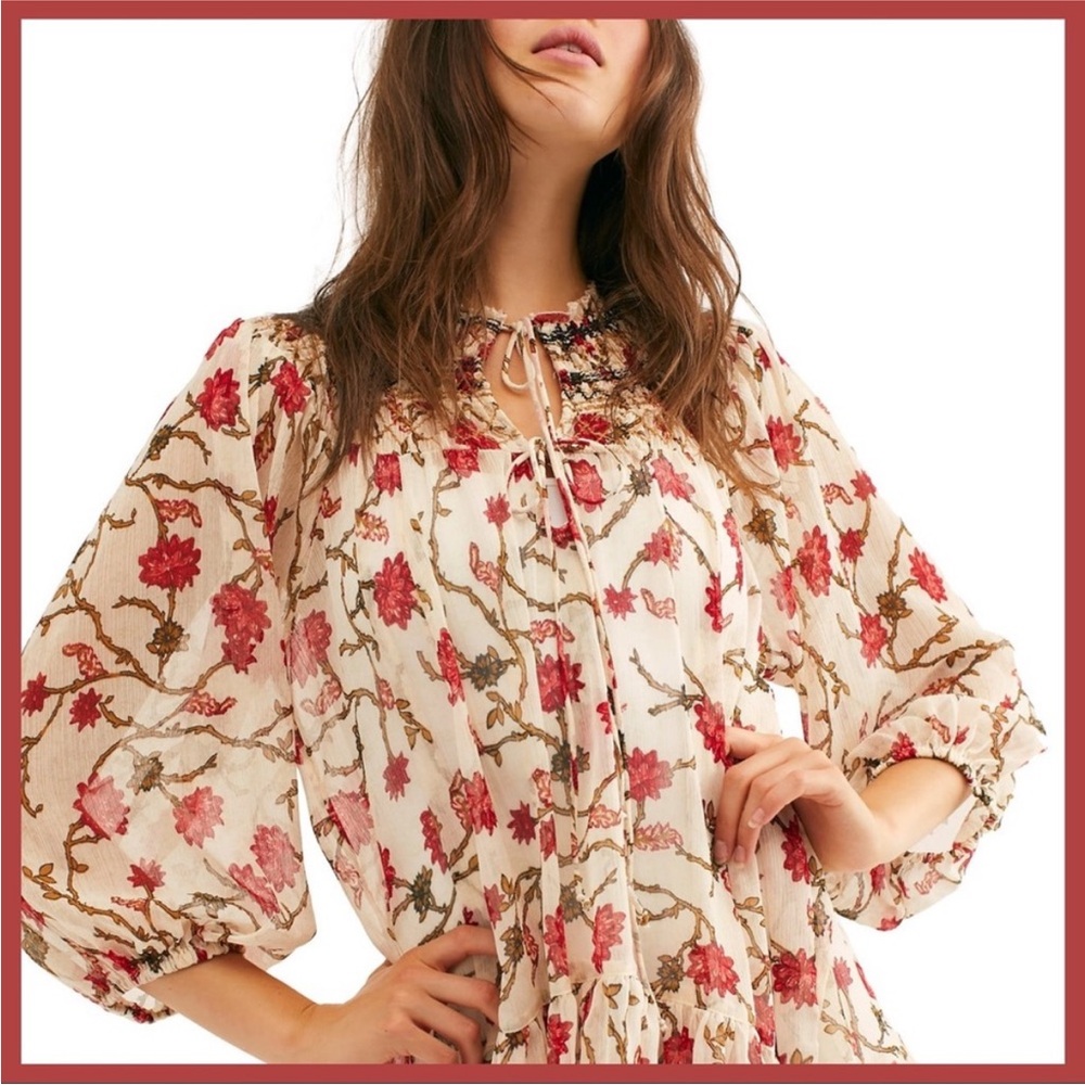 Free People Womens Keeping Up With Kara Tunic Sz L